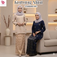Baju Kurung Mini Size XS-2xl I Baju Songket  I Songket Tenun I 100% Cotton I Baju Kurung