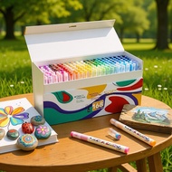 168 Colors Straight Liquid Acrylic Marker Student Painting Stationery Gift Box Set Large Color Marke
