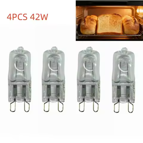 4PCS 230V 42W G9 Oven Light High Tempe Resistant Durable Bulb Lamp for Ovens Fans etc.