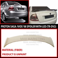 PROTON SAGA BLM/ FLX SPOILER WITH LED (TR-DV2) (FIBER)