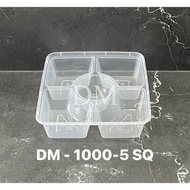 Thinwall DM 1000-5 SQ - Bento 1000ml- 5 Sekat Kotak Makan 25set