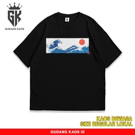 GUDANG KAOS YB LABS 1 DAY - GREAT WAVE TSHIRT - KAOS VIRAL - KAOS REZA ARAP - BAJU DISTRO COMBED 24S