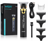 VGR V-082 Professional Cordless Hair Trimmer – USB Rechargeable T-Blade Clipper with Guide Combs & P