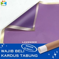 [1 Lembar] Cellophane Tepilistemas Flower Wrapping Paper Varian List Gold Line Emas Flower Wrapping 