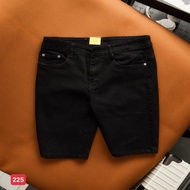 Men's jean shorts made of stretch denim - blue men's shorts with a youthful look PN SHOP90 ms249