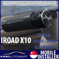 IROAD X10 4K+1080P Dual Channel Car Recording Dash Camera (KAM AUTO MART PTE LTD)