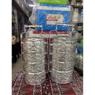 mangkuk tingkat cap buaya 4leyer made in Thailand saiz14cm/16cm