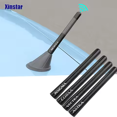 4.7 Inch Carbon Fiber Radio Antenna Sticker For Opel OPC Astra J H G K Insignia Corsa D B E Mokka Ve