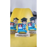 Plakat wisuda TK SD SMP SMA, plakat wisuda akrilik, kadl wisuda, piala