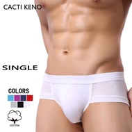 Cacti Keno Brief Soft Breathable Triangle Underpants Men's Hip Raise Sexy U Pouch Panties Low Waist 