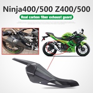 Motorcycle Carbon Fiber Exhaust Pipe Muffler Guard Cover For KAWASAKI For Ninja 400 For Ninja400 Z40