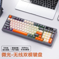 Bộ Bàn Phím Chuột Không Dây Bluetooth Mèo Mộng Mĩ M96 Bộ Bàn Phím Máy Tính Cơ Văn Phòng Chơi Game Im