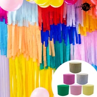 [SNNY] Colored Crepe Paper Ornamental Fadeless Party Decoration Paper Crumpled Paper Scene Setting Props for Wedding