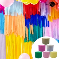 [SNNY] Colored Crepe Paper Ornamental Fadeless Party Decoration Paper Crumpled Paper Scene Setting P