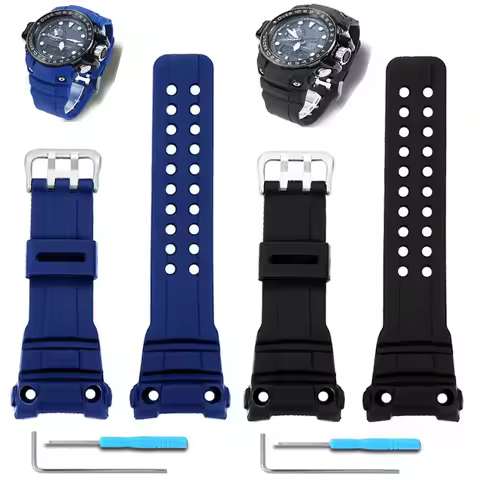 Waterproof Sports Silicone Watch Strap for Casio G-SHOCK Series Navigation 5371 GWN-1000B/GWN-1000 R