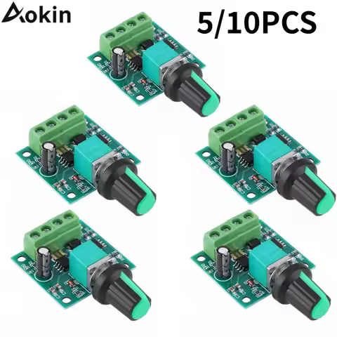 5/10PCS DC voltage motor speed controlle 1.8v 3v 5v 6v 7.2v 12v 2A 30W DC Motor Speed Controller PWM