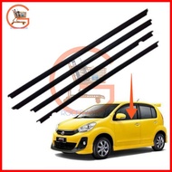 DOOR GLASS MOULDING (OUTER) ORIGINAL PERODUA MYVI 2011-2017 LAGIBEST ICON (PINTU CERMIN LUAR GETAH) 