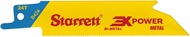 Starrett B424-5 Bi-Metal Unique Straight Fast Cut General Purpose Reciprocating Blade, 0.035" Thick,
