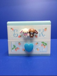 Sanrio Sugarbunnies 甜甜兔 2009年雙層有鎖首飾盒 小物收納盒 ((冇盒))
