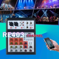 mixer audio 4 channel Mini profesional mixer mini audio Rekaman langsung Amplifier Daya Bluetooth Pr