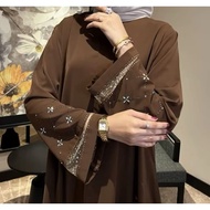 Abaya Qonita Payet Premium Gamis Muslim Anti UV Abaya Mesir