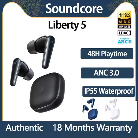 New Original Soundcore Liberty 5 A3957 Noise-Cancelling Earbuds with Dolby Audio Enjoy Dolby Audio, 