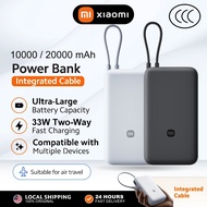 【CCC Certified】Xiaomi 33W Powerbank 10000 / 20000mAh (Integrated Cable) | USB-C Two-Way Fast Chargin
