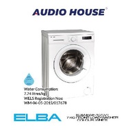 ELBA EWF-1075VT 7 KG FRONT LOAD WASHER COLOUR: WHITE WATER EFFICIENCY LABEL: 3 TICKS DIMENSION: W597xH845xD527MM