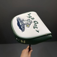 Golf Putter Cover Big Horn Putter Cover White Green Putter Cover Golf Cover