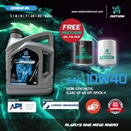 MOTION API SP Semi Synthetic Engine Oil Car Lubricant (10W40/3L/4L)