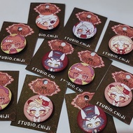 Hazbin Hotel Button Pins