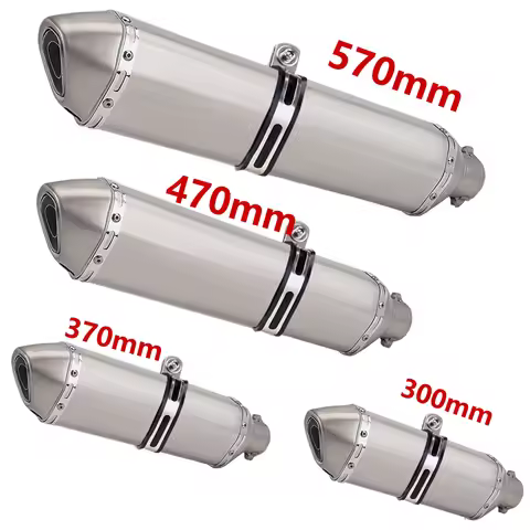 570mm Hot Sale Factory Price Motorcycle Stainless steel Exhaust Pipe 51MM for ninja400 R3 Z900 S1000