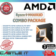 AMD Ryzen 9 9900X3D Processor (12 Cores 24 Threads 4.4-5.6GHz 140MB Cache AM5) Bundle Motherboard