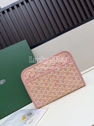 全新🌸Goyard 經典Y紋手拿包 粉紅色