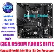 Used Gigabyte B560M AORUS ELITE MATX Motherboard DDR4 B560 Chipset LGA 1200 Compatible with Intel 10