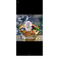 Original Zhulian Gold plated bangle emas 999 @ 24K (BG8436)