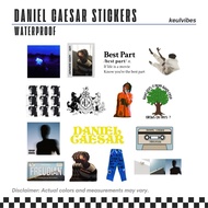 Daniel Caesar waterproof printed stickers