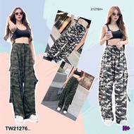 TwinsShopVip TW21276 Military Pattern Long Pants Cargo Pockets ..