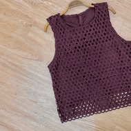 Special * 32wardrobe-Hole Textured Vest 196926 t