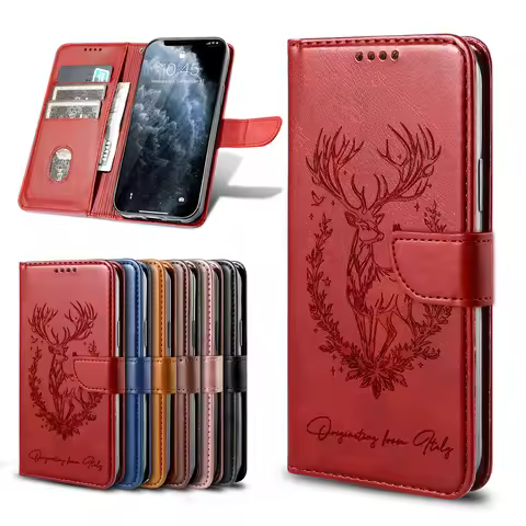 3D Animal Leather Phone Wallet Case Book For Oppo Reno 13 12 11 10 A5 A3 Pro 13F 12F 11F A60 A79 A98