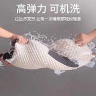 新款3d針織棉高低按摩枕單人成人枕頭護頸枕立體枕