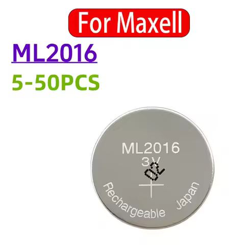 5-50PCS ML2016 Rechargeable Battery Can Replace CR2016 Photokinetic Kinetic Energy Rechargeable Batt