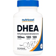 Nutricost DHEA 100mg, 120 Capsules - Gluten Free, Soy Free, Non-GMO, Supplement
