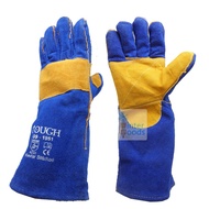 Genuine Cowhide Welding Gloves 16inch Thick Kevlar CE EN388 4232
