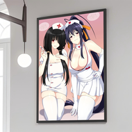 1PC High School DxD Poster Movie Sticky Posters Retro Kraft Paper Sticker DIY Room Bar Cafe Aestheti