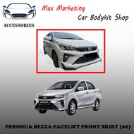 PERODUA BEZZA 2020 FACELIFT FRONT SKIRT (68) ABS SKIRT LIP BODYKIT