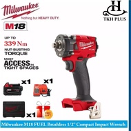 Milwaukee M18 FUEL Brushless Cordless 1/2'' Compact Impact Wrench M18 FIW212-501