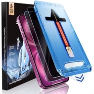 MAGIC JOHN 2 Pack for iPhone 16 Pro [6.3 inch] Privacy Tempered Glass Screen Protector, Auto Dust-El