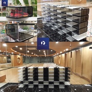 [BIG Size] 18CM transparent hard mica shoe box + cabinet - Heavy duty 20kg - Free Dehumidifying Bag 