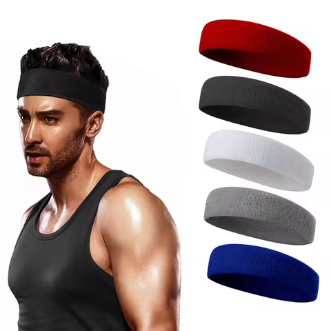 3Pcs Sweatproof Sports Headbands For Men Women Moisture-Wicking Sweatband Tennis Basketball Running 